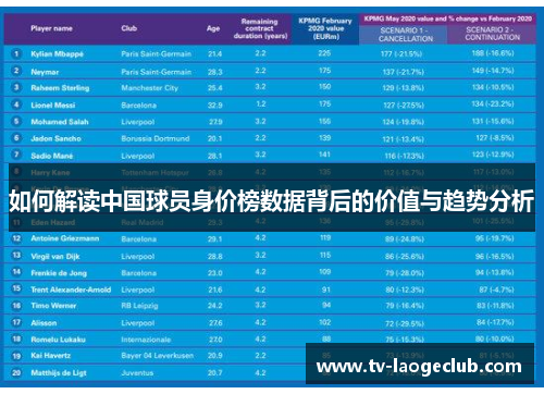 如何解读中国球员身价榜数据背后的价值与趋势分析